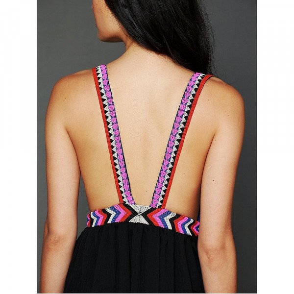 Mara Hoffman Beaded Sheer Maxi Dress