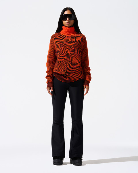 Perfect Moment Star Merino Wool Turtleneck Sweater