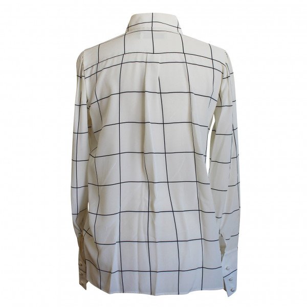 Valentino Square Print Silk Shirt