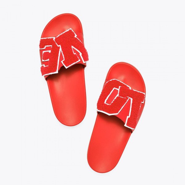 Poppy red discount tory burch sandals