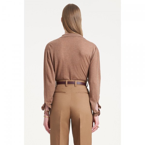 PORTS 1961 Chain Link Button Knit Top