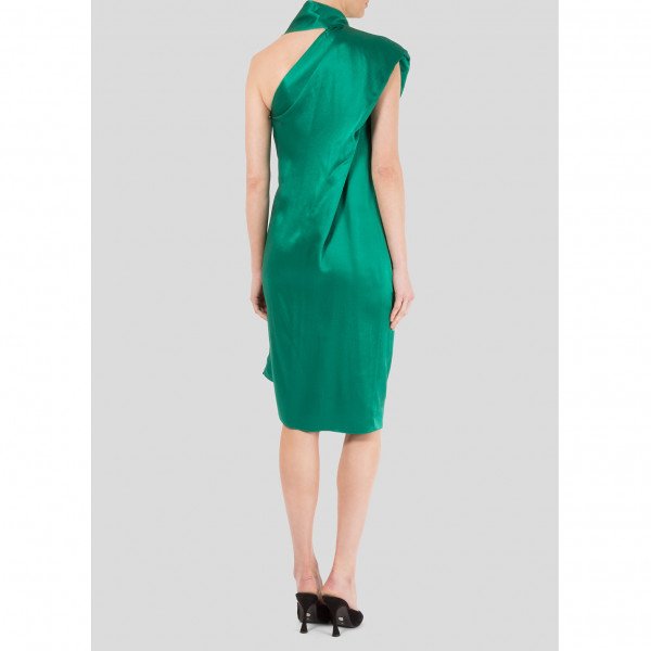 Roland Mouret Draped Satin Dress