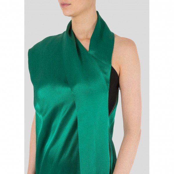 Roland Mouret Draped Satin Dress