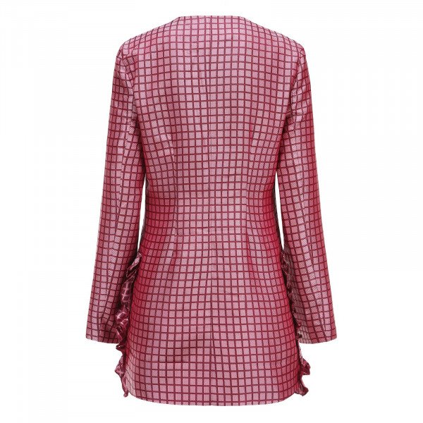 Paper London Times Checkered Blazer