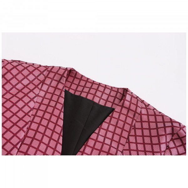 Paper London Times Checkered Blazer