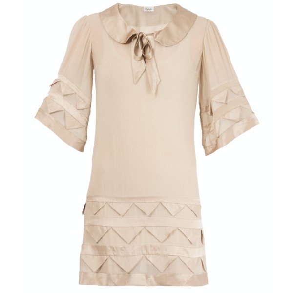 Temperley London Satin Applique Mini Dress