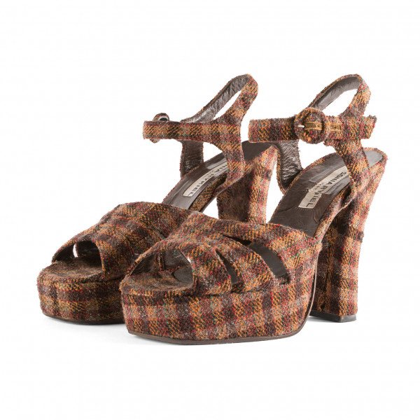 Sonia Rykiel Tartan Platform Sandal