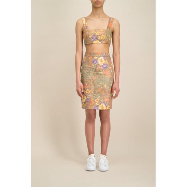 Monique Singh Floral Crop Top