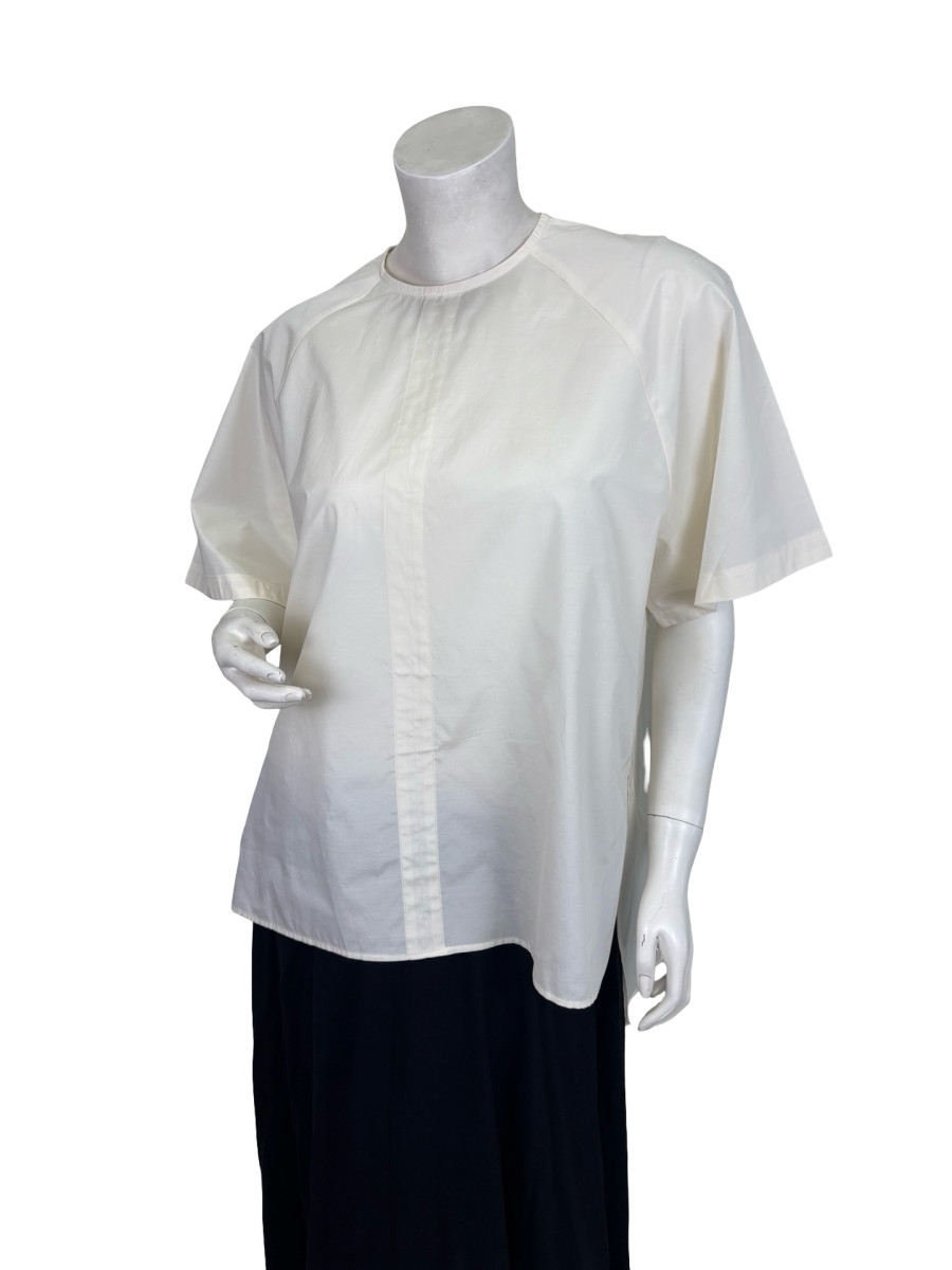 Plain People Plain People Ivory Oversized Cotton Top