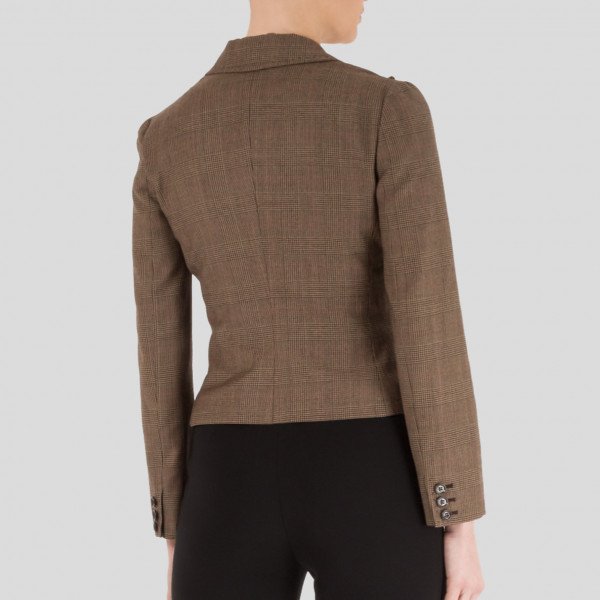 DOLCE & GABBANA Cropped Check Jacket