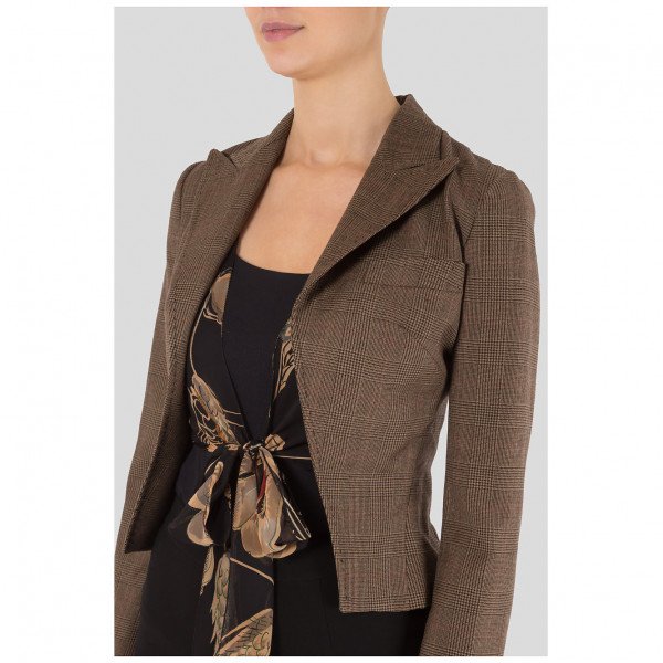 DOLCE & GABBANA Cropped Check Jacket