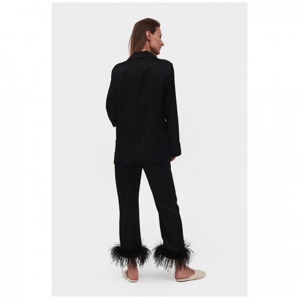 Sleeper Boudoir Pants with Feathers