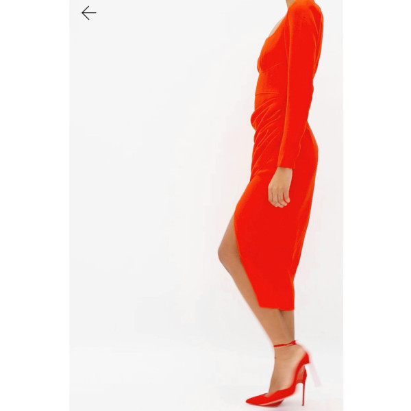 Self-Portrait Crepe Midi Dress