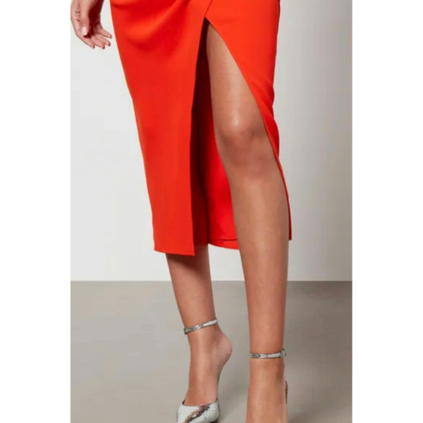 Self-Portrait Crepe Midi Dress