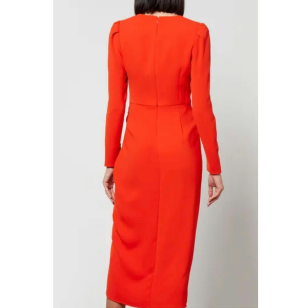 Self-Portrait Crepe Midi Dress
