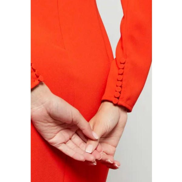 Self-Portrait Crepe Midi Dress