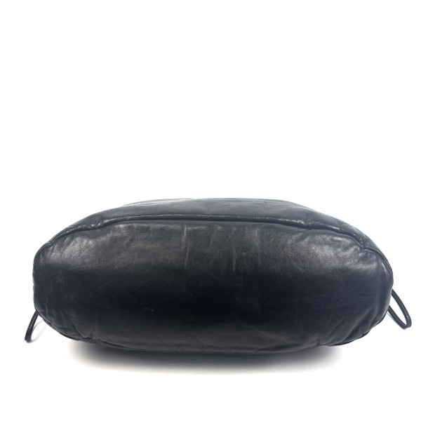 CHANEL Tweed Lambskin Bon Bon Drawstring Tweedy Tote