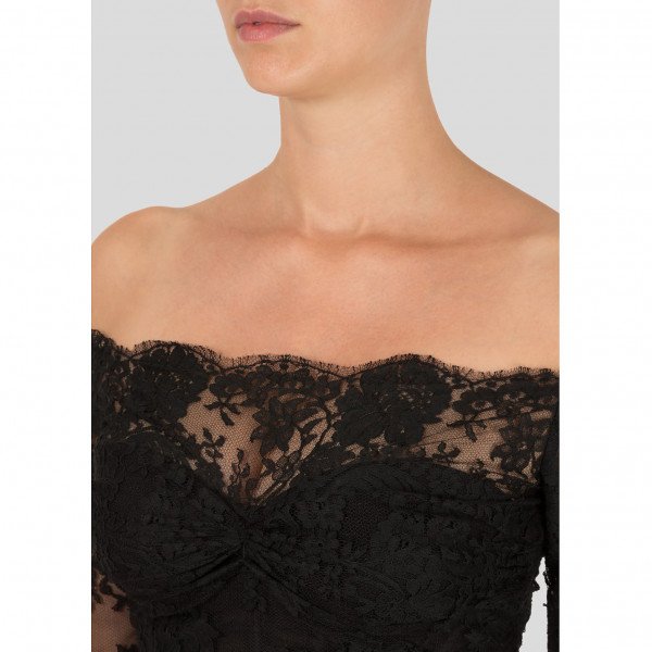Alexander McQueen Corseted Lace Gown
