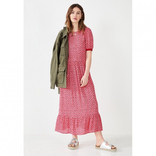 Hush Jesse Midi Dress In Zig Zag