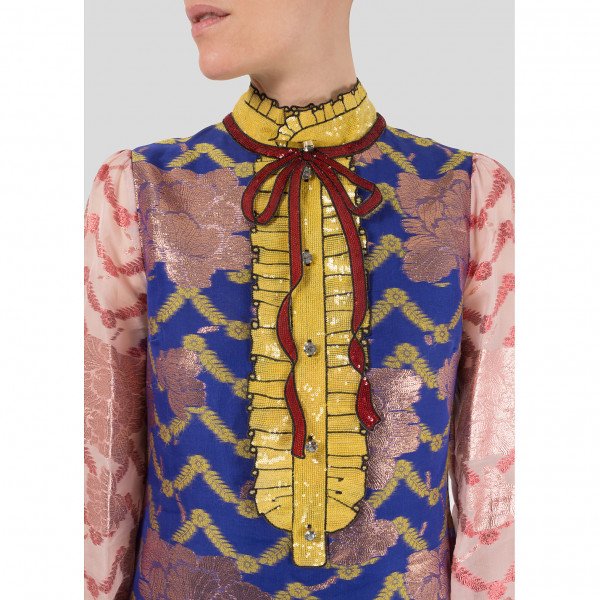 Gucci Embroidered Organdy Dress