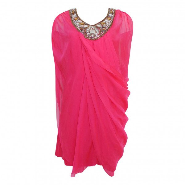 Embellished chiffon online mini dress