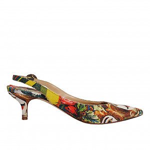 Rent Buy DOLCE GABBANA Printed Kitten Heels MY WARDROBE HQ