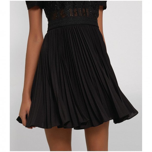 Self-Portrait Lace Embroidered Mini Dress