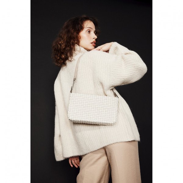 Mashu Philippa Fluffy White Bag