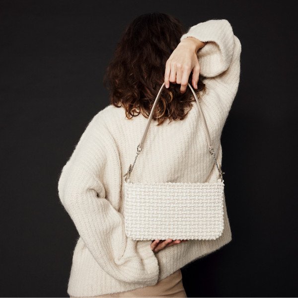 Mashu Philippa Fluffy White Bag