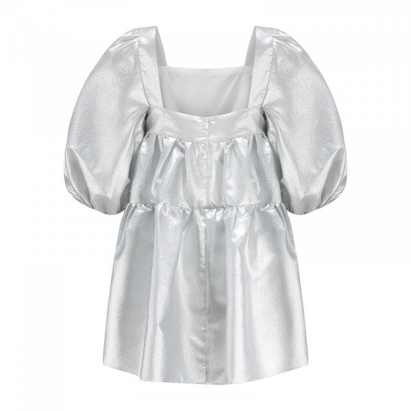 Paper London Martha Dress In Metal Heads