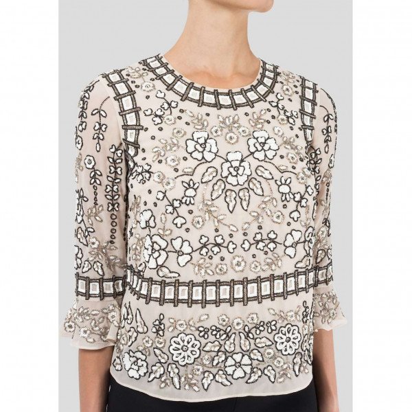 Needle & Thread Floral Embellished Top