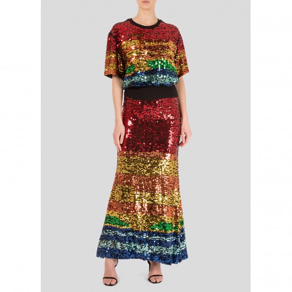 Preen Line Pheobe Multicolour Sequin Dress