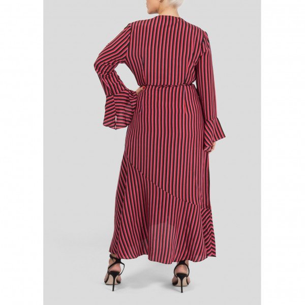 Rixo + Laura Jackson Luna Striped Midi Dress