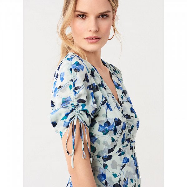 Diane von Furstenberg Eleonora Crinkle Chiffon Dress