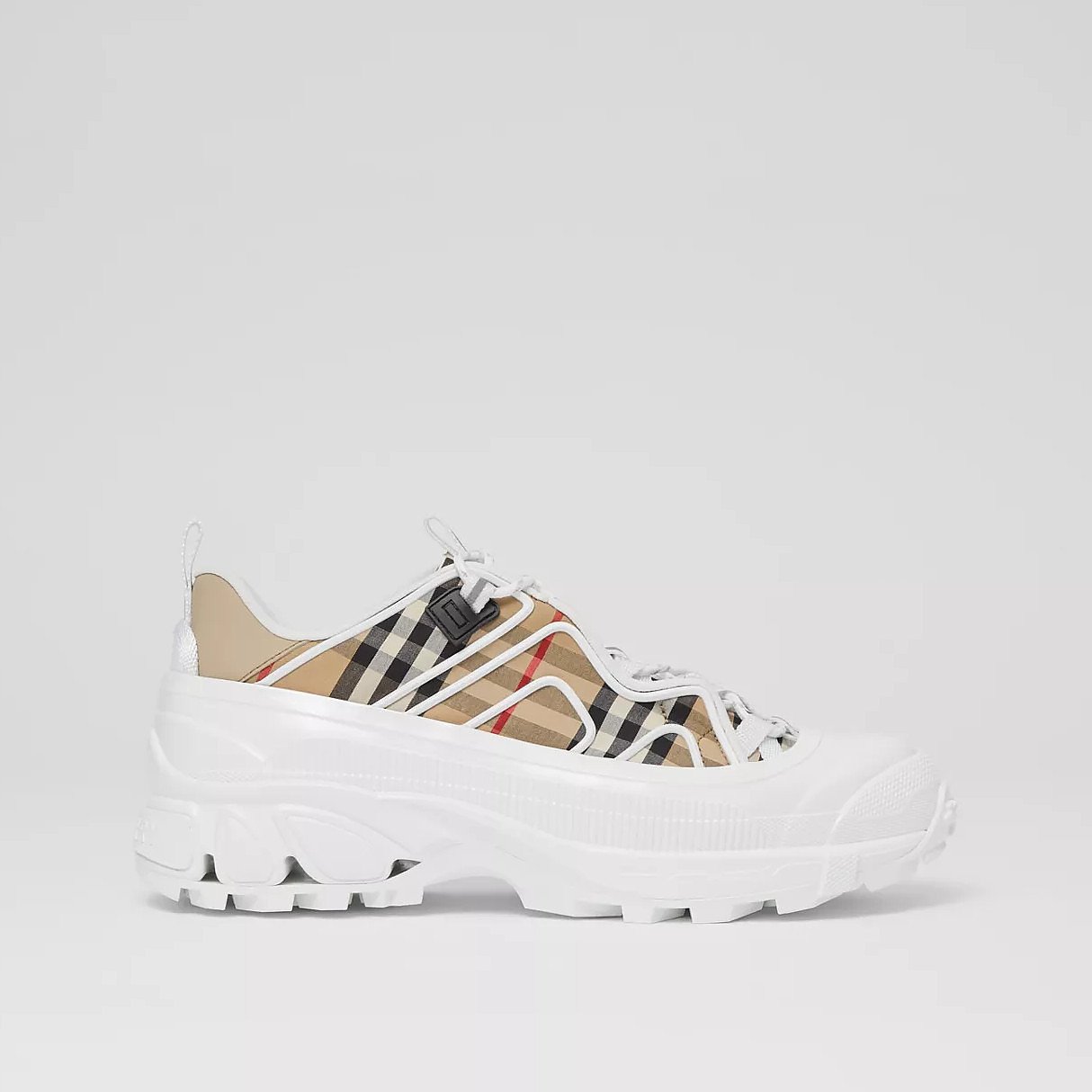 Burberry Vintage Check Cotton and Leather Arthur Sneakers