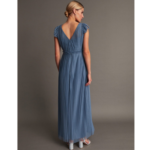 Monsoon Wendy Pleated Maxi Dress