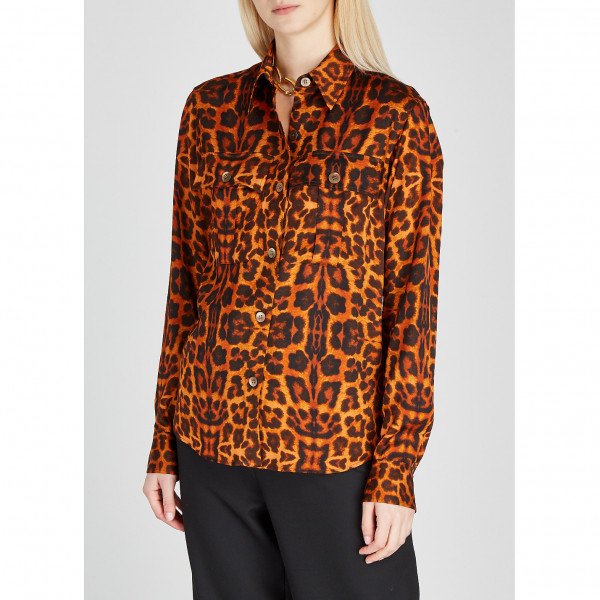 Rent Buy DRIES VAN NOTEN Caffy Animal Print Shirt | MY Rent Buy DRIES VAN NOTEN Caffy Animal Print Shirt | MY
