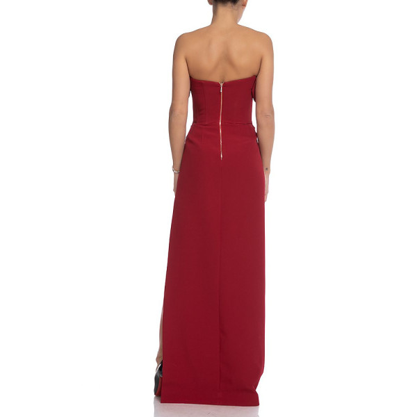 Cliché Reborn Maxi High Slit Off Shoulder Corset Dress