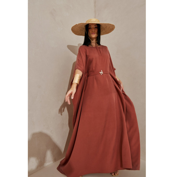 Turana Atash Ameera Kaftan Brown