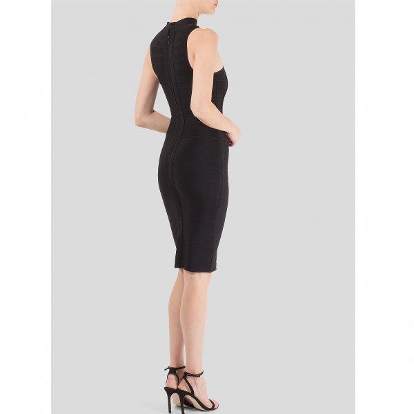 Herve Leger Bodycon High Neck Dress