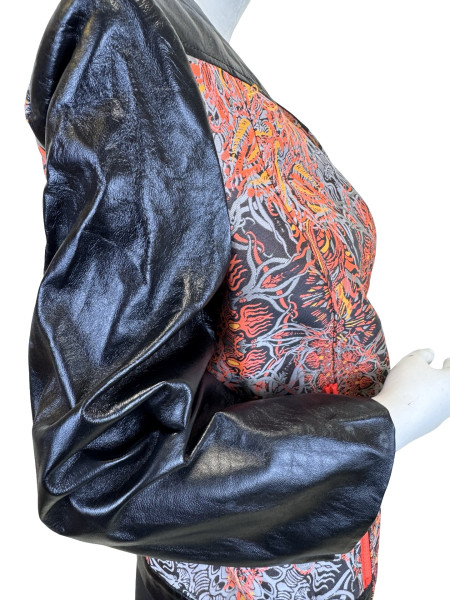 HELMUT LANG Tiger Medallion Leather Jacket