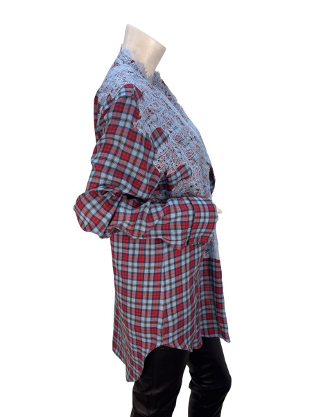 Ermanno Scervino Scervino Tartan & Lace Shirt