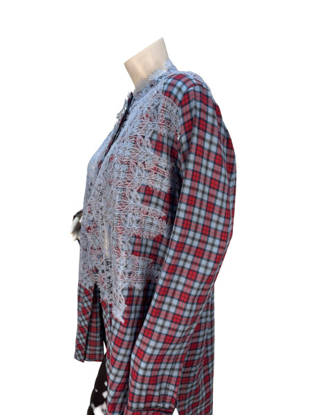 Ermanno Scervino Scervino Tartan & Lace Shirt