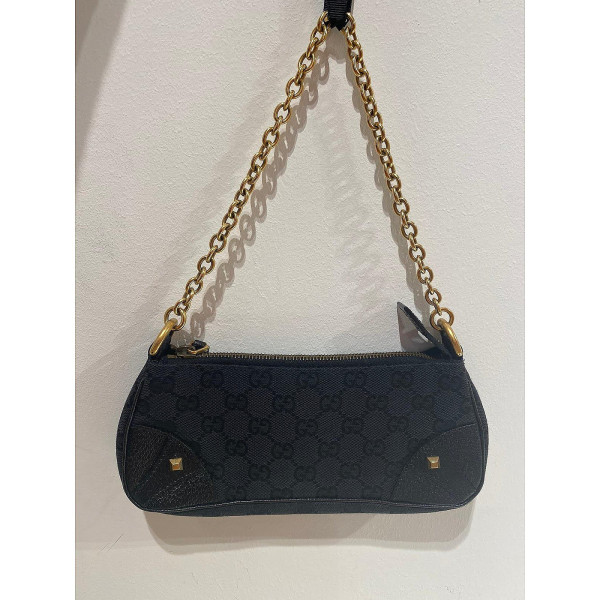 Gucci Small Monogram Baguette Bag