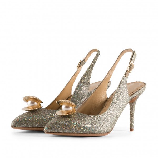 Charlotte Olympia Desi Pearl Slingback Pumps