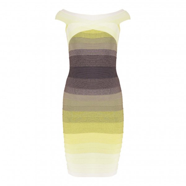 Herve Leger Ombre Bandage Dress