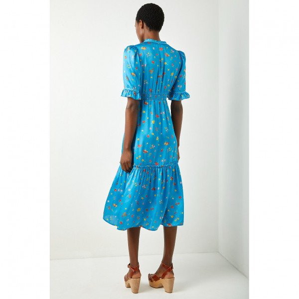 Wyse London Billie Fruity Floral Bow Detail Dress