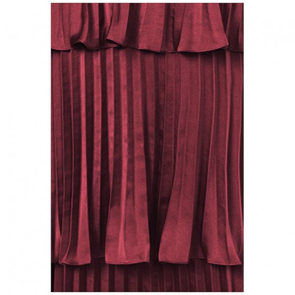 True Decadence Satin Pleated Tiered Midaxi Dress