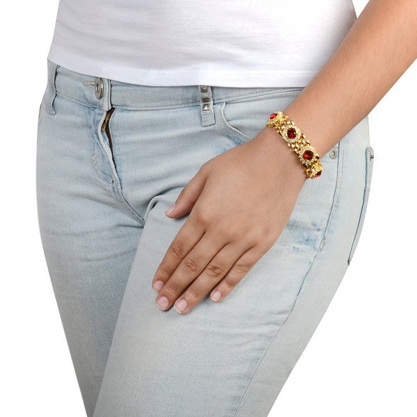 Lolu Rhoda Empire Ruby Bracelet