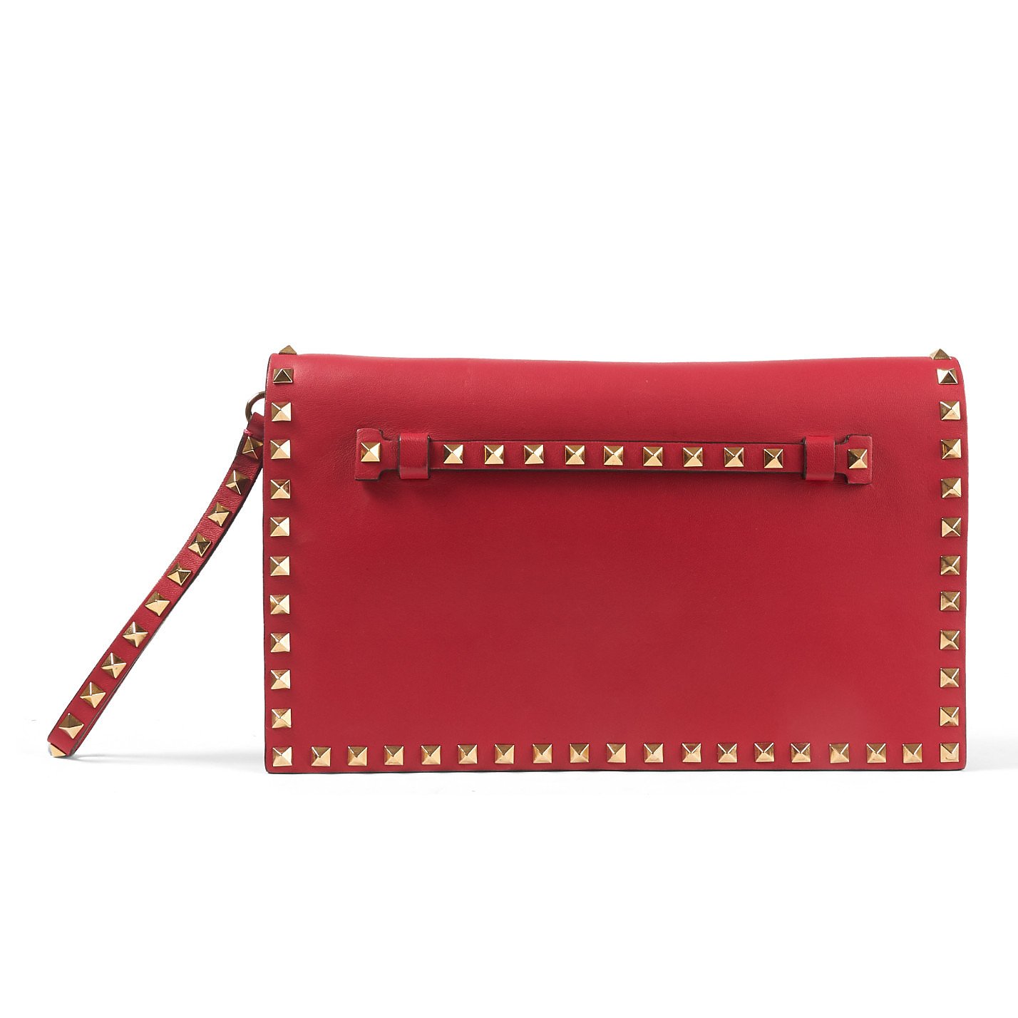 Valentino Studded Leather Clutch Bag